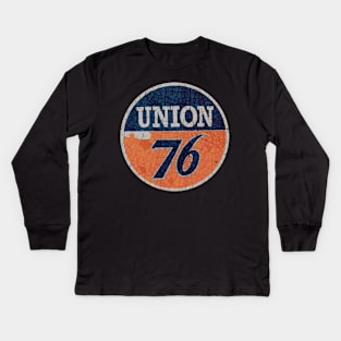 Union 76 vintage gas Kids Long Sleeve T-Shirt